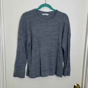 Sonoma Women's Heathered Gray Crew Neck Sweater